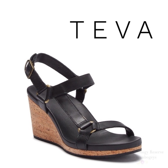 Teva Shoes - Teva Leather Universal Arrabelle Cork Wedge Sandal